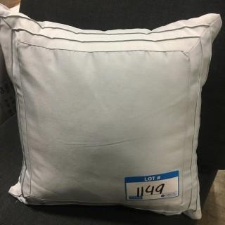 Light Grey Throw Pillow 17x17"