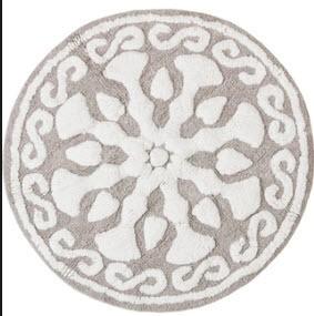 Cisco Medallion Geometric Cotton Tufted Bath Rug 25"