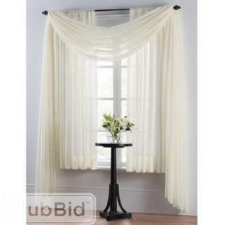 SMART SHEER(TM) INSULATING VOILE 63-INCH WINDOW CURTAIN PANEL IN WHITE                              