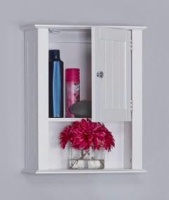 Ashland 16-1/2 in. W x 20 in. H x 7 in. D Bathroom Storage Wall Cabinet in White