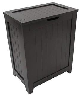 Contemporary Cabinet Laundry Hamper, Espresso