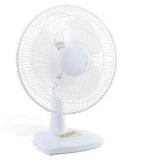 Mainstays 12" Oscillating Table Fan,  White