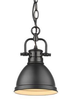 Duncan 1 Light 7 inch Black Mini Pendant Ceiling Light