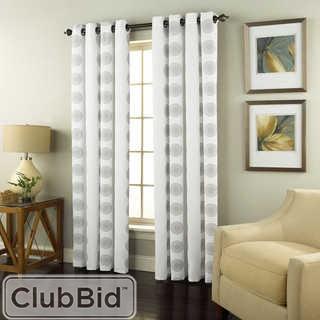 SPIRAL 84-INCH GROMMET TOP WINDOW CURTAIN PANEL IN WHITE
