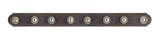 Pauline 8-Light Bath Bar Oil Rubbed Bronze, Bulbs Not Included 