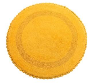 Natale 100% Soft Cotton Reversible Bath Rug 36", Yello