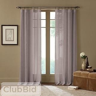 CAMBRIA(R) TERRA 84-INCH ROD POCKET SHEER WINDOW CURTAIN PANEL IN GREY                              
