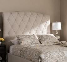 Baxton Studio - Headboard - CF8956-Light Beige - King