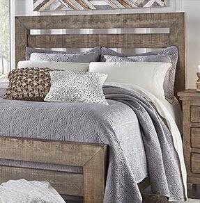 Progressive Furniture - King Slat Headboard - Weathered - Grey P635-80