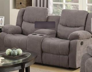 Katrina Reclining Loveseat - DK Grey