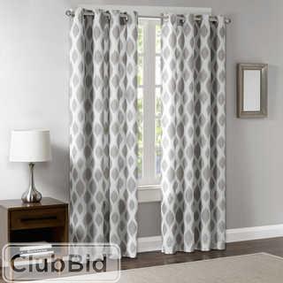 MADISON PARK STELLA 95-INCH ROOM-DARKENING GROMMET TOP WINDOW CURTAIN PANEL IN SILVER