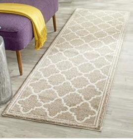 Safavieh Amherst Collection - AMT422S - Wheat / Beige - 2'3" x 15'