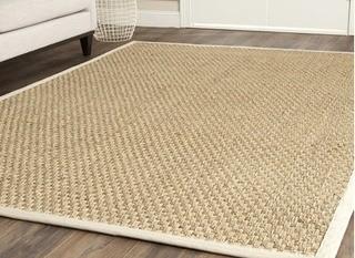 Safavieh - Natural Fiber - Ivory Border - 5'x8' - Seagrass - NF114J-5