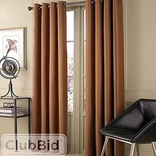 VALERON STRADIVARI 120-INCH ROOM DARKENING WINDOW CURTAIN PANEL IN NATURAL
