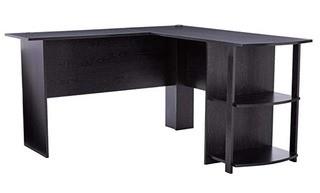 Ameriwood Home 9354026PCOM L-Shaped Desk - Black