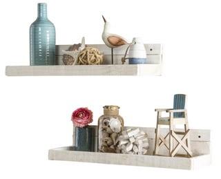 Kostya 2 Piece Floating Shelf White