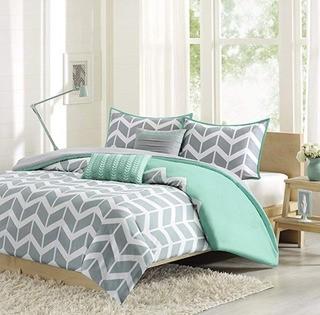 Intelligent Design ID12-228 Nadia Duvet Cover Set Twin/Twin X-Large, Teal