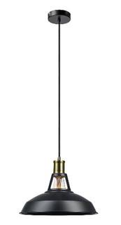 Globe Electric Robin 1-Light Satin Black Plug-In or Hardwire Pendant