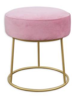 Tov Furniture? Velvet Upholstered Ottoman in Blush