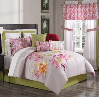 Soledad 10-pc. Comforter Set, Pink - 12551403AE by Ellison