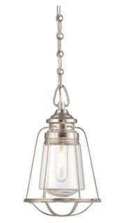 Savoy House 7-5060-1-SN Vintage 1 Light 8 inch Satin Nickel Mini Pendant Ceiling Light