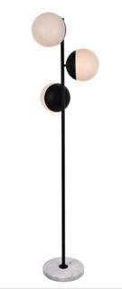 Living District LD6158BK Eclipse 66 inch 40 watt Black Floor Lamp Portable Light