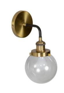 Samuel 10 in. Brass Sconce