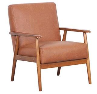 Pulaski DS-D030003-486 Mid Century Modern Wood Frame Accent Chair