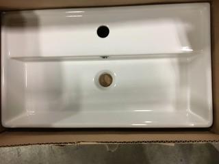 Single Hole - White Vanity Top 23" x 13" 