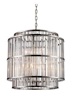 Globe Trans - MDN-1458 - Dapper 6 Light 20 inch Polished Chrome Pendant Ceiling Light