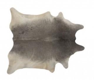 Latitude Run Plainsboro Hand-Woven Cowhide Grey Area Rug