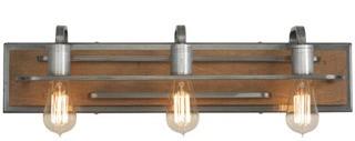 Blase 3-Light Vanity Light Wheat And Steel