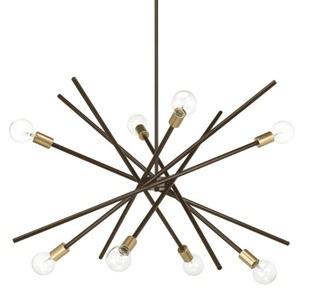 Cedillo 8-Light Chandelier, Antique Bronze 