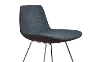 (2) Grey Fabric Seat Only