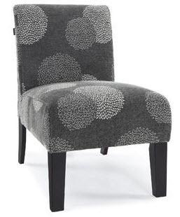 Maciejewski Slipper Chair, Charcoal Sunflower