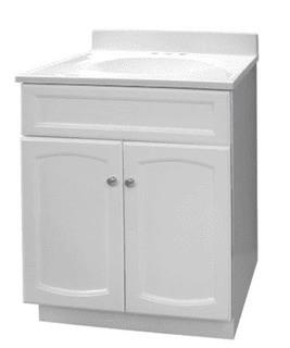 25" Single Bathroom Vanity Set, Premium White