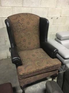 Faux Leather/Fabic Armchair