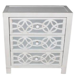 Karratha 3 Drawer Accent Chest, Off White 