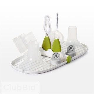 OXO Tot Breast Pump Parts Drying Rack with Detail Brushes