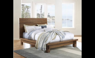 Modus Furniture Ocean Queen Platform Bed Headboard/Footboard