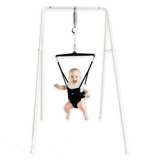 JOLLY JUMPER(R) EXERCISER WITH PORTABLE STAND IN WHITE