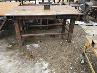 Steel Work Bench C/W Vise