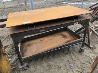 Rolling Steel Work Bench