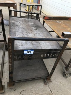 2 Tier Rolling Shop Cart