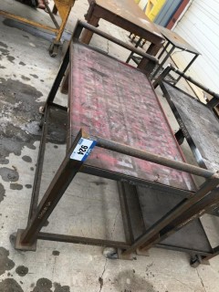 2 Tier Rolling Shop Cart