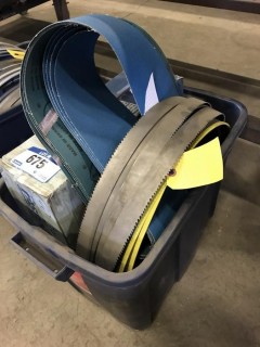 Qty Of Band Saw Blades And Sanding Belt