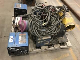 Qty Of Miller Wire Feeders C/W Misc Shop Equipment