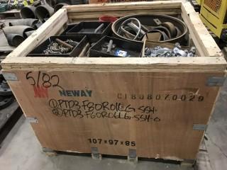 Crate Of Misc Pipe Clamps And Fittings