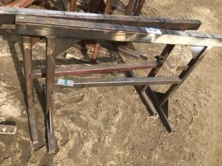 (2) 4500LB Steel Saw Horses