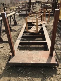 Skid Mounted Plate Rack C/W Metal Frames